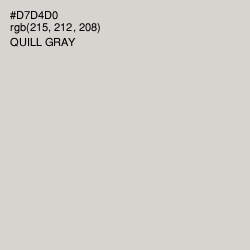 #D7D4D0 - Quill Gray Color Image